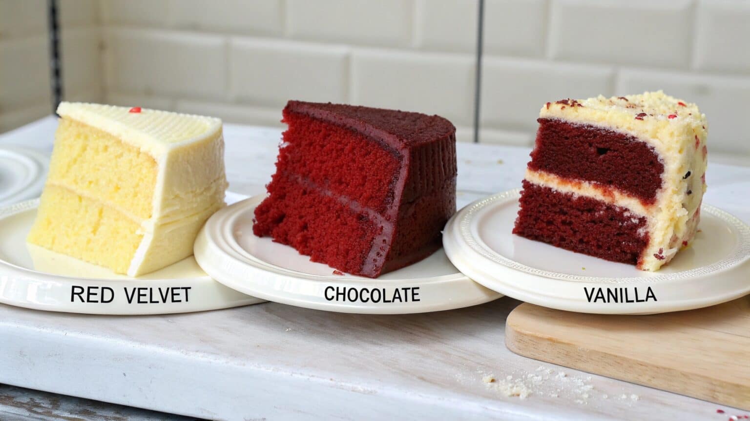 Is red velvet just chocolate and vanilla cake?