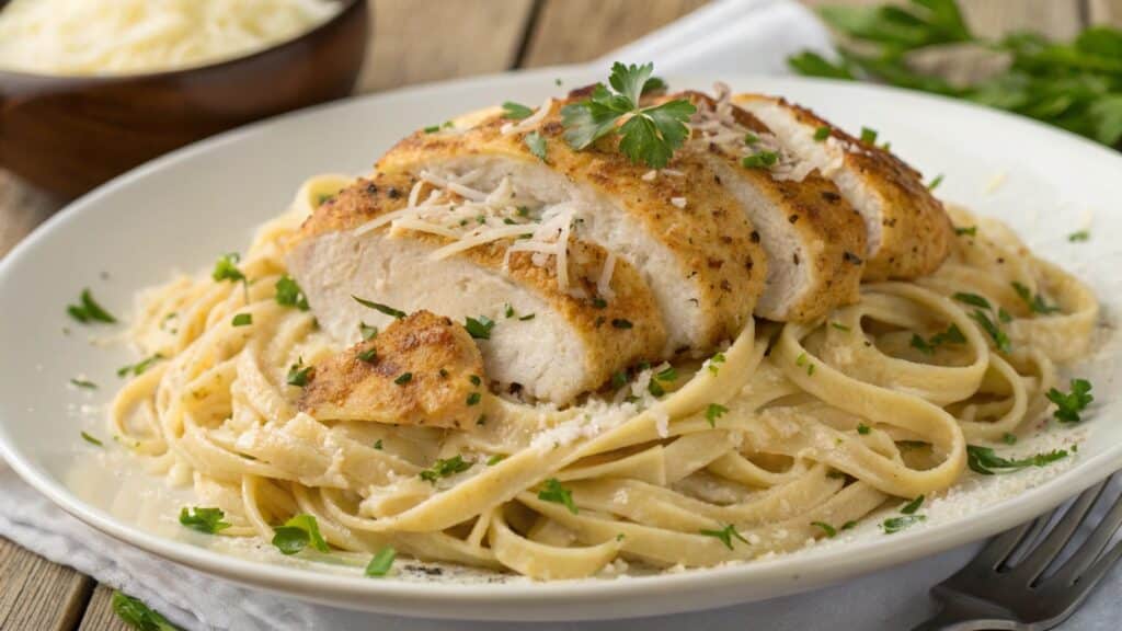 Garlic Parmesan Chicken Pasta