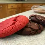 What is the difference between red velvet and chocolate cookies?