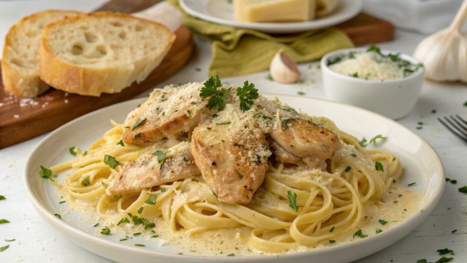 Garlic Parmesan Chicken Pasta: Creamy & Flavorful Recipe