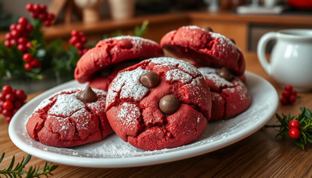 Red Velvet Cake Mix Cookies