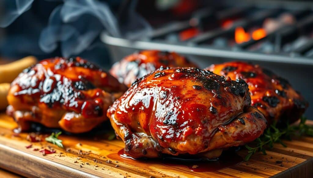 smoked chicken thighs