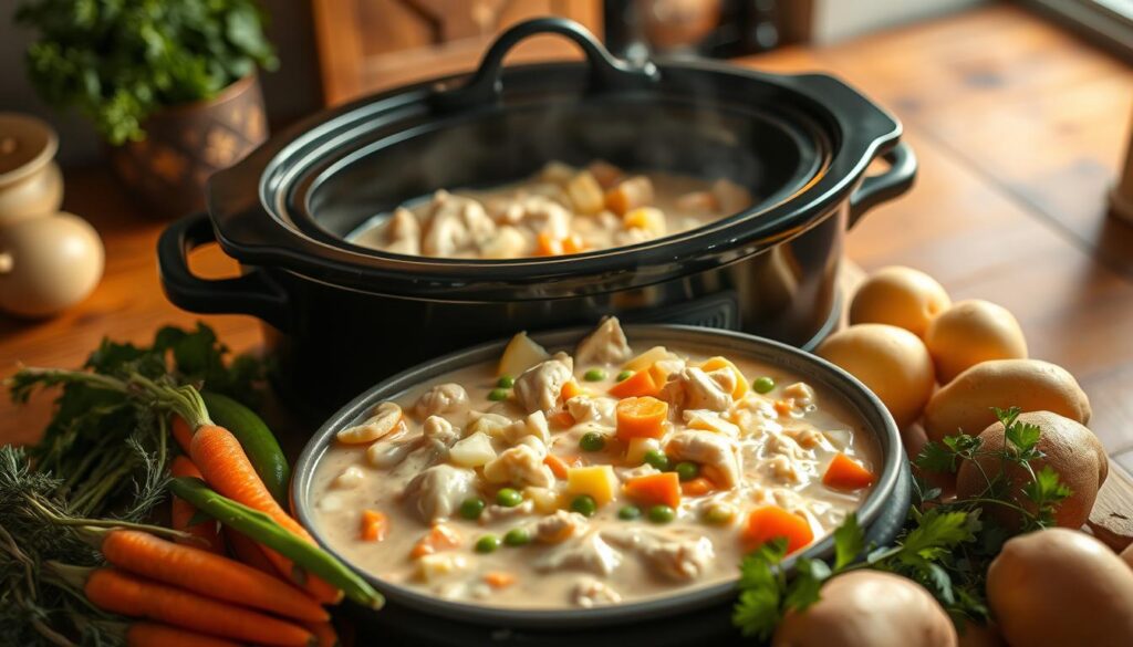 Crockpot Chicken Pot Pie 