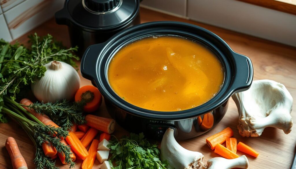 crockpot bone broth