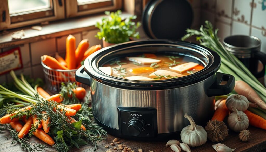 crockpot bone broth