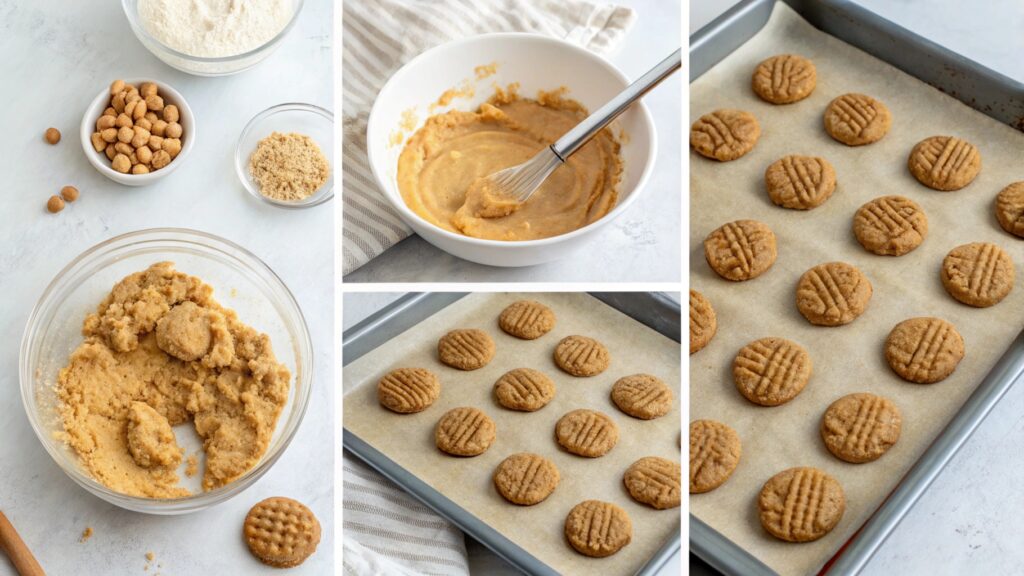  4 Ingredient Peanut Butter Cookies