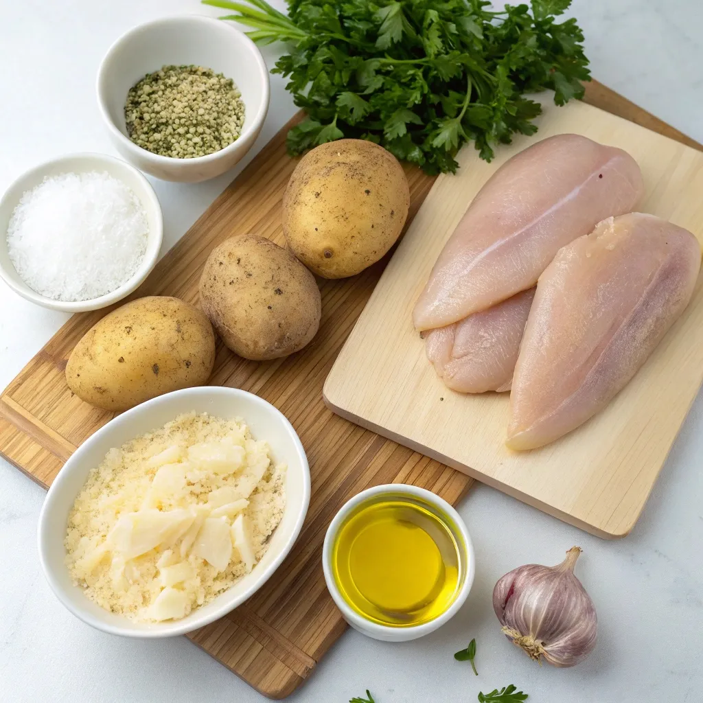 Garlic Parmesan Chicken and Potatoes