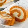 Libby's delicious pumpkin roll dessert with cream cheese filling and autumn spices.