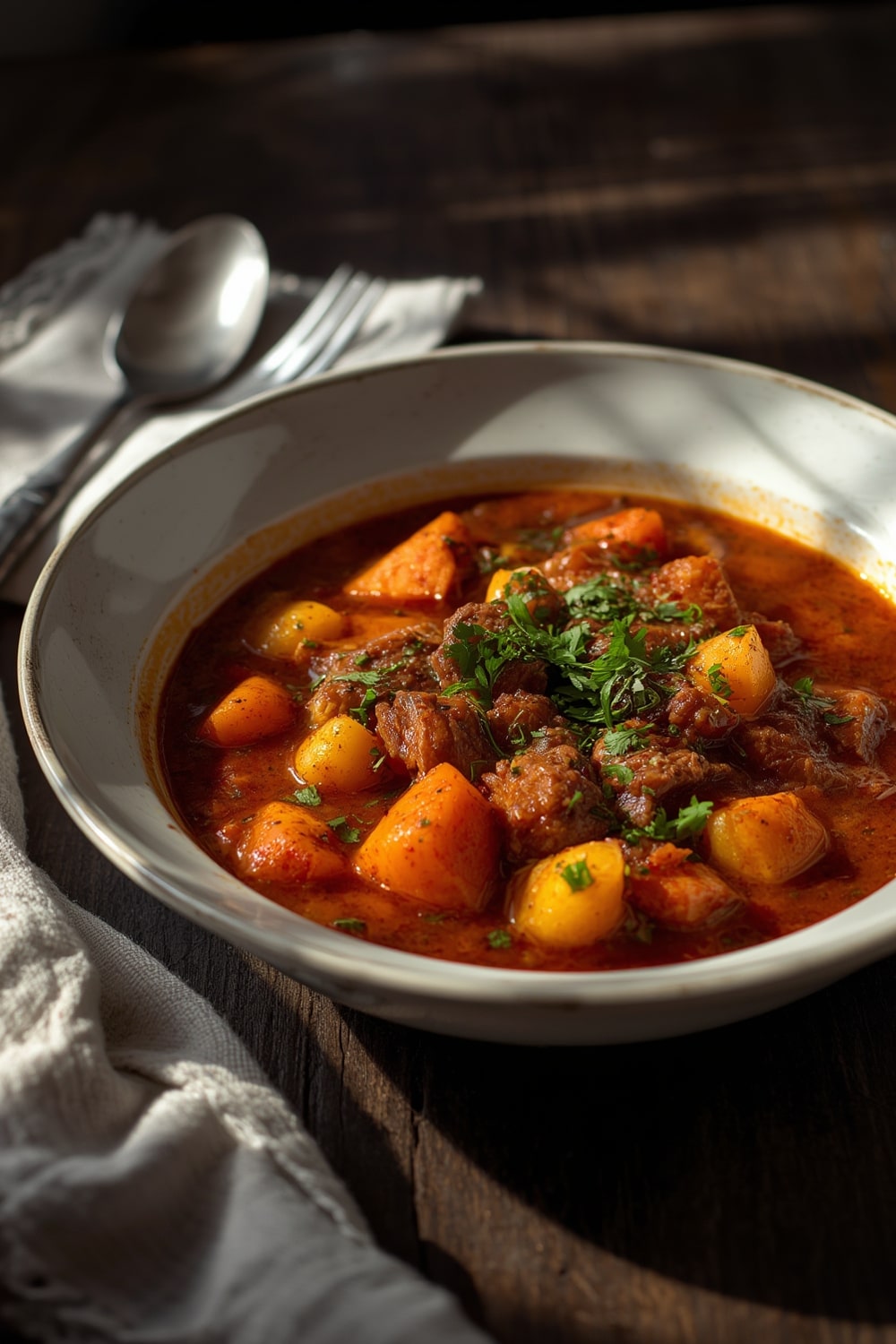 goulash recipe - finished dish presentation