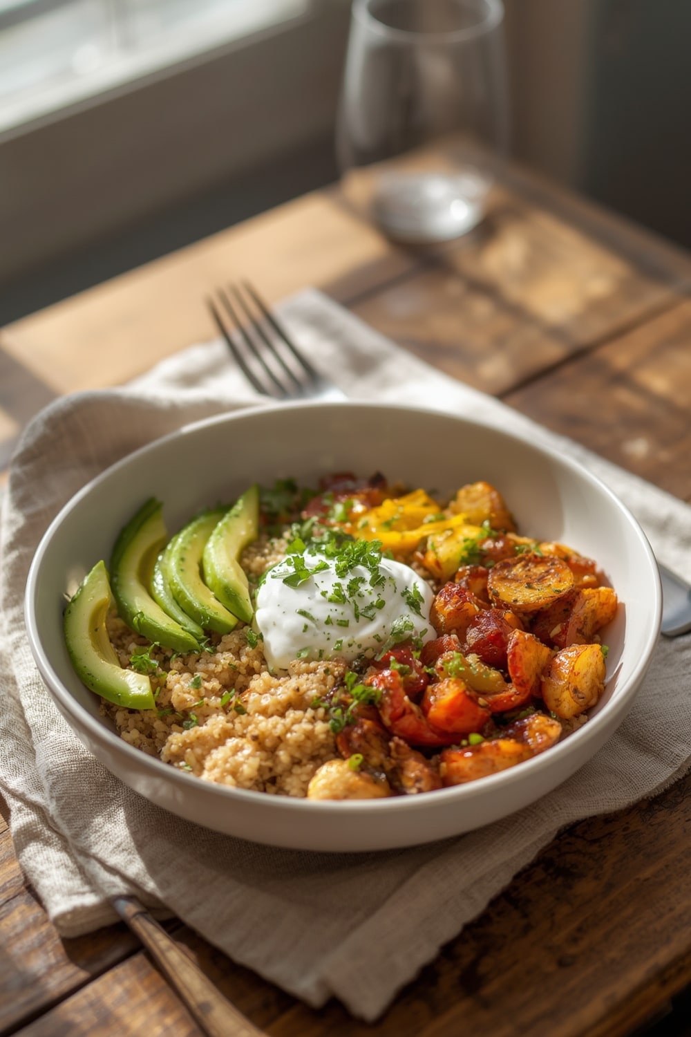 high protein dinners - finished dish presentation