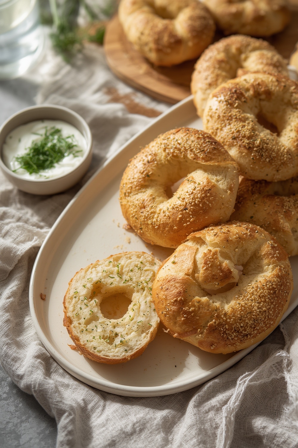 sourdough discard bagels