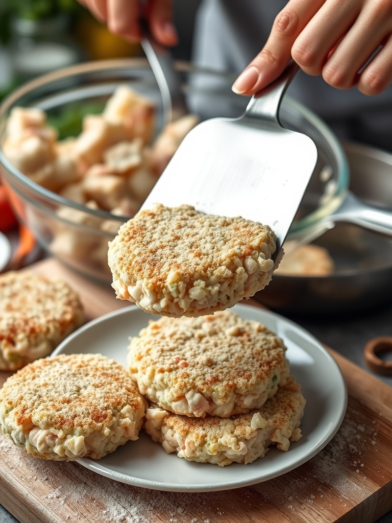 crab cakes recipe - cooking process