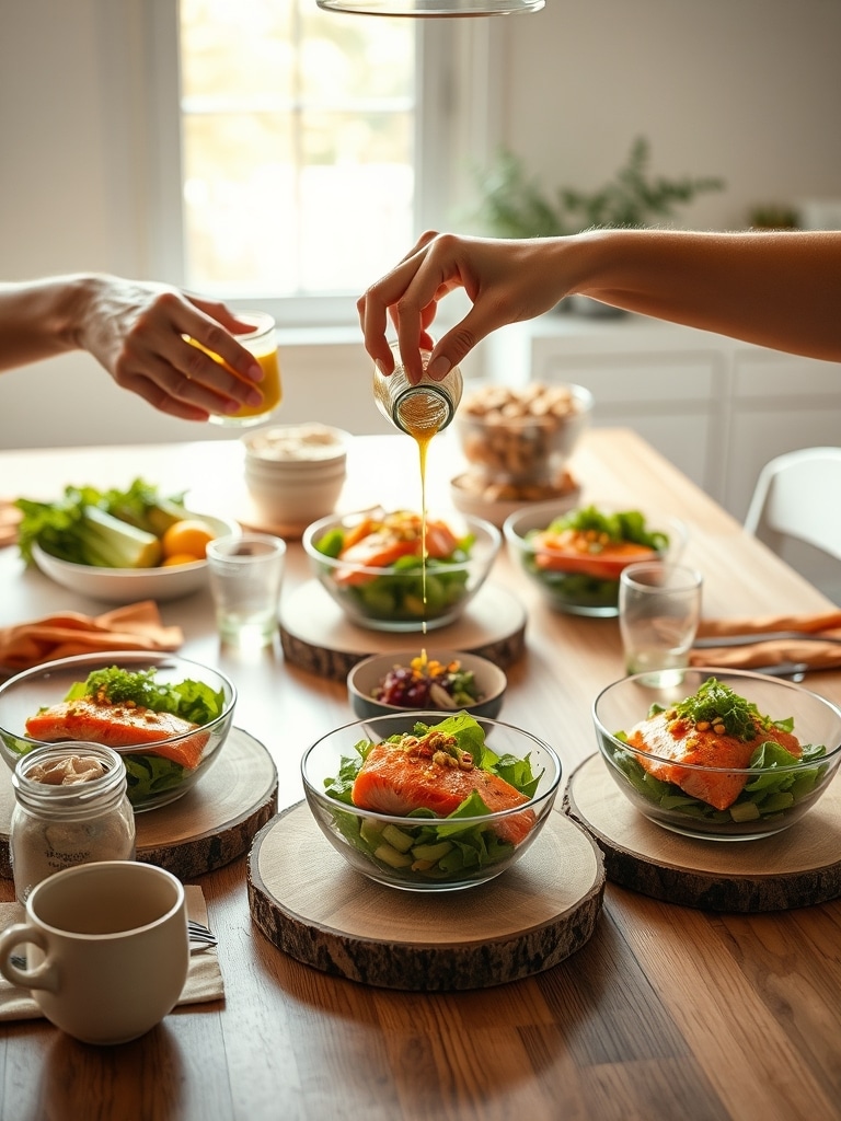 salmon meal prep - serving suggestion