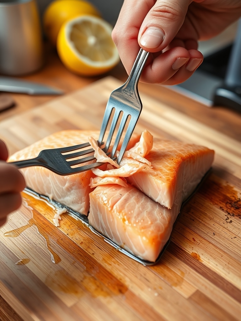 salmon pasta recipe - cooking process